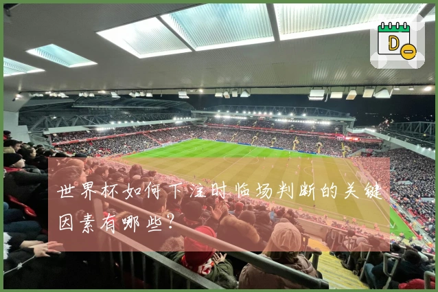 世界杯如何下注时临场判断的关键因素有哪些？